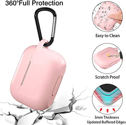 Lerobo for AirPods Pro 2nd/1st Case with Keychain, Pink - color: Pink