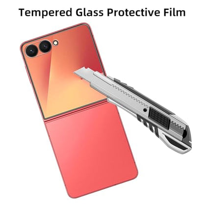 4 Pack Glass outer Screen Protector Compatible for Samsung Galaxy Z Flip 7 Only the outer 9H Hardness F766U F766B F766W SM-F766 HD Screen Tempered Glass, Scratch Resistant,Easy Install Case Friendly - size: Galaxy Z Flip 7 [Only the outer]