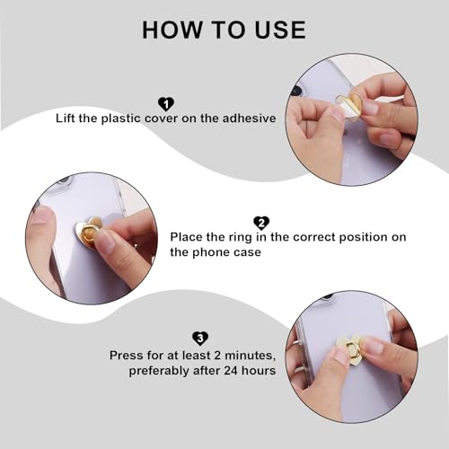 8pcs Heart Phone Charm Holder, 1inch Cell Phone Charm Hook - color: gold, size: 2.5cm