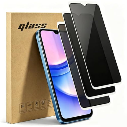 Screen Protector For Samsung Galaxy A15 5G (3-Pack), Tempered Glass Privacy - color: Galaxy A15 5G