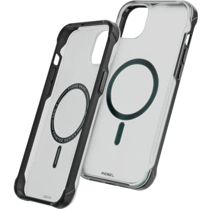 REBEL Phone Case for iPhone 14 Plus [Frosted Series Gen-4] Strong MagSafe Compatible, Translucent Matte Texture, Protective Shockproof Bumpers, Metal Buttons, 6.7 Inch 2023 Cover (Frosted Black) - color: Frosted Black, size: iPhone 14 Plus