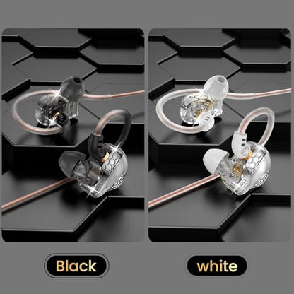 H89 USB C Headphones Deep Bass for iPhone 16 15 Pro Max Plus - color: Black+C