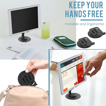 Geelin 12 Pcs Phone Stands Dual Folding Compatible with All Tablet, Grey - color: Grey