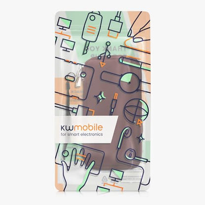 kwmobile Universal Phone Pouch Size XXL - 7" - Neoprene Smartphone Pouch with Zip - Water-Repellent Mobile Phone Case - Sleeve in Berry - color: berry, size: XXL - 7"