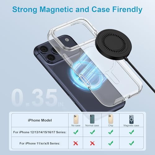 Magnetic Charger Google Pixel 11 Pro Wireless Charger 15W Fast Charging Pad - color: black