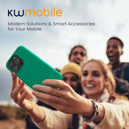 kwmobile Case Compatible with Apple iPhone 16 Pro Case - TPU Silicone Phone Cover with Soft Finish - Emerald Green - color: emerald green, size: iPhone 16 Pro
