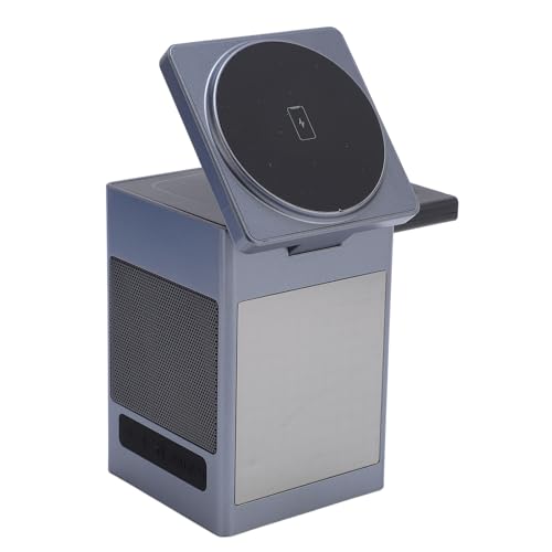 Magnetic Charging Station, 6 in 1 Fast Magnetic Wireless Charging Stand Dock 360 Degree Rotation, Bluetooth Charge Dock for Phone Earphone Watch