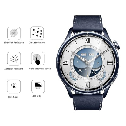 5 Pack Tempered Glass for Xiaomi Watch S5 1.43 inch Screen Protector,9H Hardness,Ultra Resistant,Anti-Fingerprints,No Bubbles,HD-Clear,Full Coverage Watch Film for Xiaomi Watch S5 - color: Xiaomi Watch S5