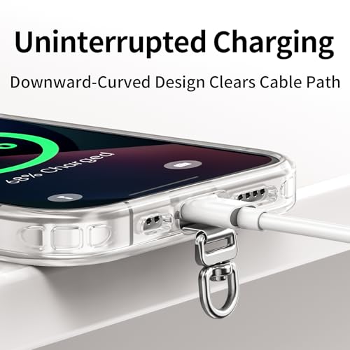 saxsion Phone Tether Tab & Lanyard Tab, 360° Swivel Clip - Ultra Thin Stainless Steel Universal Patch for All Phone Cases - color: Fashion Silver*2