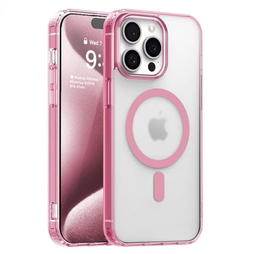 S. Tedazo Magnetic Case for iPhone 11 Pro Max Compatible with MagSafe & MIL-Grade Protection,Not Yellowing,Scratch-Resistant,Translucent Matte Slim Phone Cover for iPhone 11 Pro Max-Frosted Pink - color: Pink, size: iPhone 11 Pro Max
