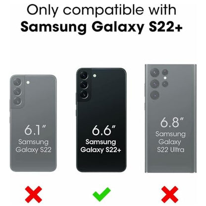 Battery Case for Galaxy S22 Plus,12000mAh Portable Protective Smart Wireless Charging Case Support Carplay Compatible with Galaxy S22 Plus(6.6 inches)Rechargeable Extended Battery Charger Case(Black) - size: Galaxy S22 Plus