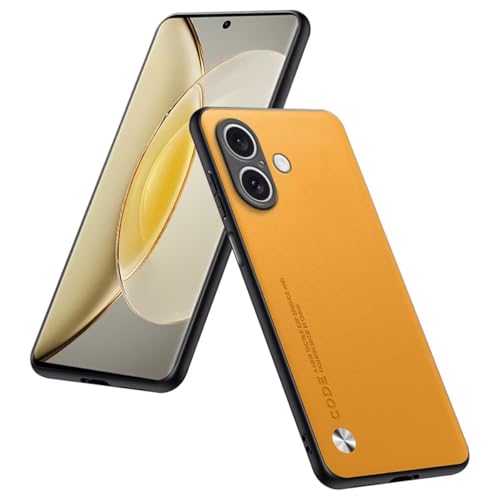 Phone Case Compatible with Smartphone, Compatible with iPhone 17 (6.3"), Protective Cover in PU Leather - Yellow - color: Yellow, size: iPhone17