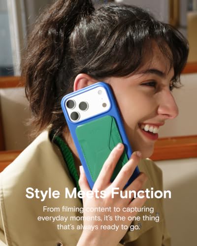 MOFT Snap-on Phone Stand & Wallet AERA, MagSafe Wallet, Slim Card Holder - color: Oz Green, size: AERA