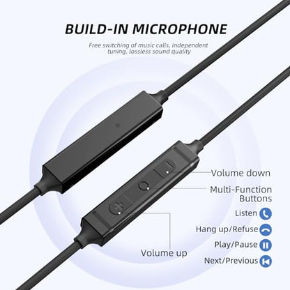 MORMOQUE EP-06 USB Type C Earbuds in-Ear Wired Earphones,Built-in HD Microphone Magnetic Headphones, Clear Sound Quality bass Noise Cancelling Ear Buds