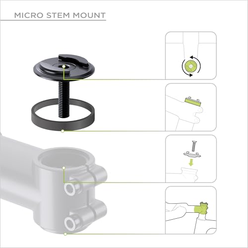 SP CONNECT Micro Stem Mount Pro Clamp | SPC+ | Premium Mobile Phone Holder for Cycling | Electric Bicycle Cell-Phone Holders | Road Bike E-Bike - size: Clamp - One Size
