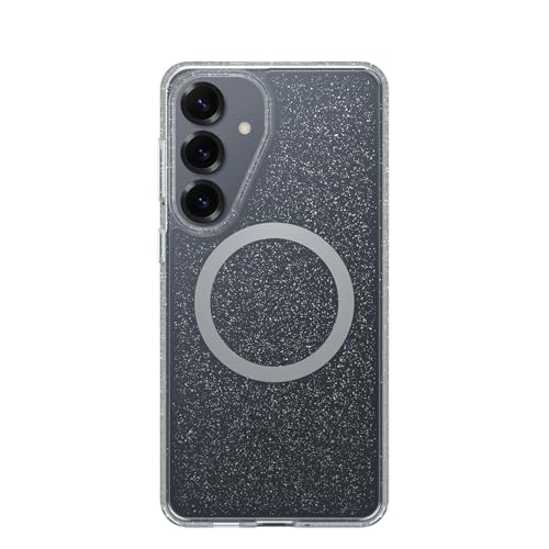 OtterBox Samsung Galaxy S26+ Symmetry Series Case - Stardust 4.0, Clear, Thin, Glitter Samsung Phone Case, Built-in Fast Charge Magnets & Raised Edges - color: Stardust Clear/Glitter, style: S26+