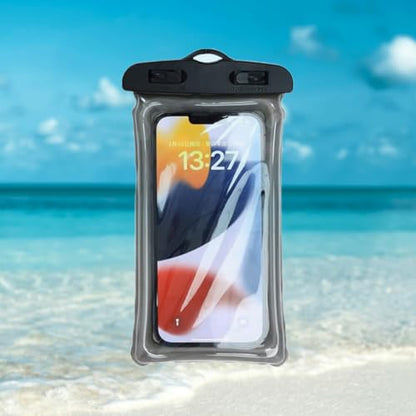 Universal Waterproof Phone Pouch [2 Pack] - IP68 Floating Dry Bag for iPhone 16 Pro Max/15/14/13 & BlackBerry Phone 2025 - Cruise Travel Essentials, Beach, Pool, Kayak(7.0") White