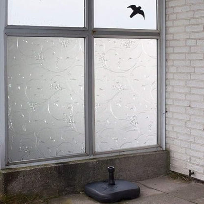 Frosted Window Privacy Film, Glass Door Privacy Film Non-Adhesive Window Clings for Home Office Space Decoration, Anti-UV, Heat Control and Prevent Bird Strikes (Wheat, 23.6x78.7 Inch) - size: 23.6x78.7 Inches