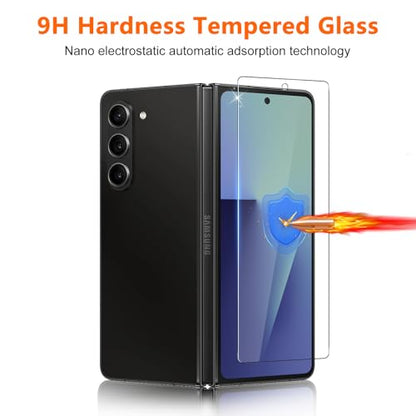 [2Set 6PCS] Screen Protector for Galaxy Z Fold 7, 2 Inner TPU Matte Privacy Films + 2 Outer Tempered Glass + 2 Camera Lens Protecters, Anti-Glare, No Creases, No Bubbles