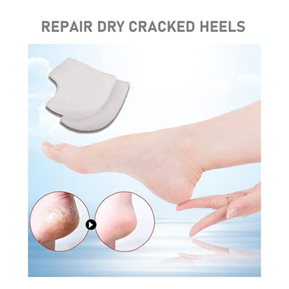 VivoFoot 3 Pair Gel Heel Protector,Heel Pain and Cracked Heels Relief Socks - size: 3 Pairs