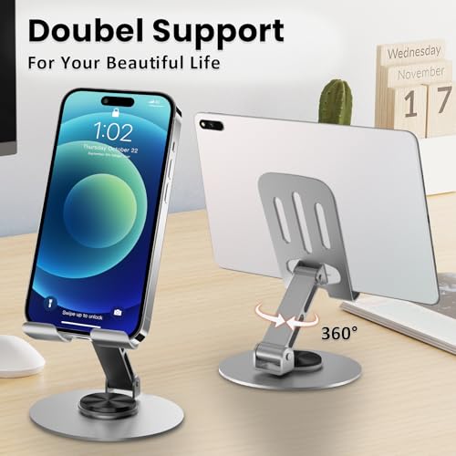 Universal Metal Cell Phone Stand, Grey&Grey - color: Grey&Grey