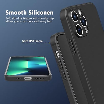 FanTEK Phone Case Compatible with iPhone 13 Pro Max Case, Anti-Scratch & Fingerprint Phone Case Protective Cover, Matte Black - size: iPhone 13 Pro Max