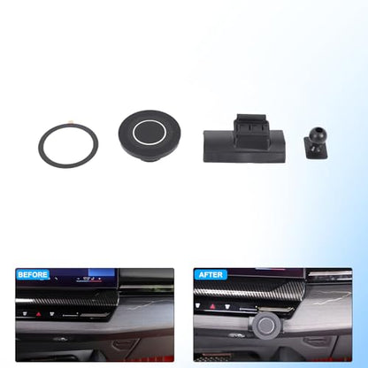 Car Phone Holder for 2024-2026 BMW 5 Series i5 G60 G68 530i 540i Accessories Magnetic 360 Rotatable Centre Console Air Vent Fixed Mobile Phone Mount Holder for Car Fit for iPhone Android Smartphones