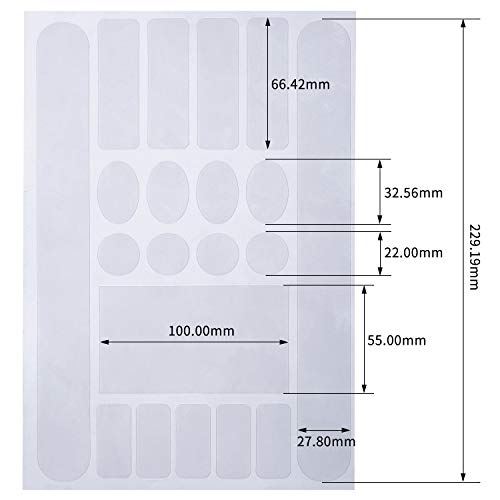 Outus 3 Pieces Bicycle Chainstay Protector - color: Clear