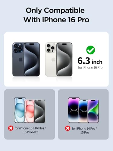 PDDKISS Compatible for iPhone 16 Pro Privacy Screen Protector Tempered Glass 6.3 Inch, Purple Gradient Anti Spy Anti Blue Light HD Easy Installation (Pack of 2) - size: for iPhone 16 Pro - 6.3 inch (Pack of 2)
