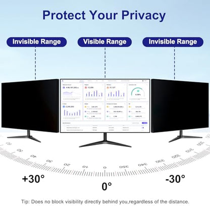 23 Inch Privacy Screen for Computer Monitor 16:9 Aspect Ratio - size: For Laptop 23 Inch 16:9-2Pack