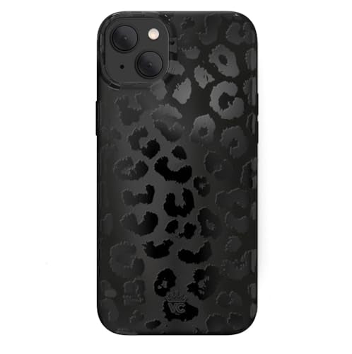 VELVET CAVIAR Black Leopard Cheetah Print Phone Case for iPhone 15 - Compatible with MagSafe - 10ft Drop Tested - color: Black Leopard, size: 15