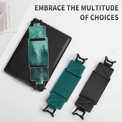 MoKo 2 Pack Hand Strap for 6-8" Kindle eReaders Tablets, Emerald+Forest - color: Emerald+Forest Green