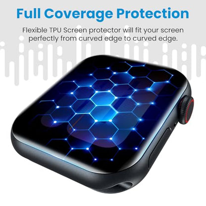UniqueMe 8 Pack Privacy Screen Protector for Apple Watch Series 10/11 46mm - size: 46mm