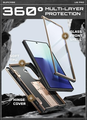 SUPCASE for Samsung Galaxy Z Fold 7 Case with Built-in Kickstand, Desert - color: Desert