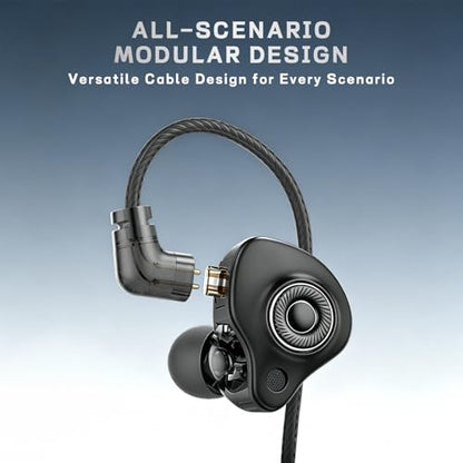 Wired in-Ear Headphones with Mic, Lightning Connector for iPhone,HiFi Sound Earphones with Volume Control, S25 Black - color: Black