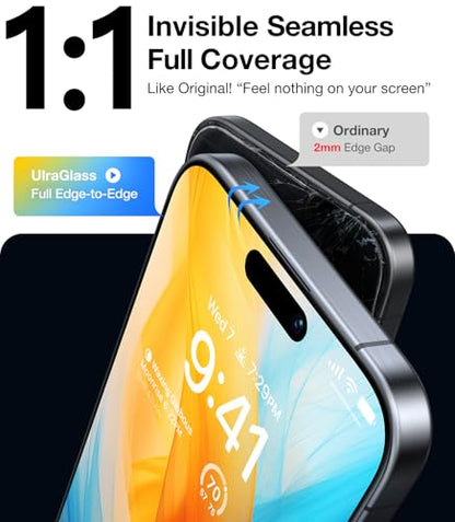 UltraGlass TOP 9H+ Armor for iPhone 13 Screen Protector, 2 Pack - size: iPhone 13