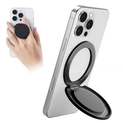 Grippopso for MagSafe Phone Grip, Magnetic Phone Grip Holder Phone Stand - color: Black