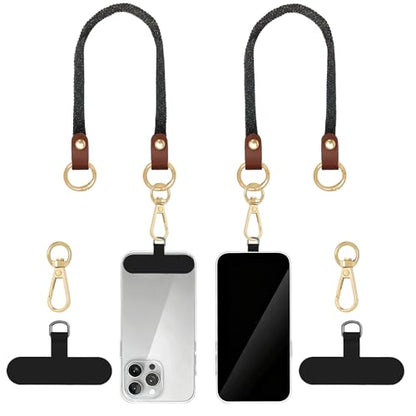 Hovmwey Stretchy Phone Lanyard Tether, 2 Pack Phone Leash Anti-theft Phone Strap for Anti-drop Outdoor Hiking Cycling Climbing Universal for Most Cell Phones, Starry Night - color: Starry Night