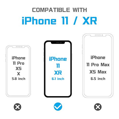 MANTO Screen Protector Compatible with iPhone 11 and iPhone XR 6.1 Inch Full Coverage Tempered Glass Film, 3D Touch, Anti Fingerprint, 3 Pack
