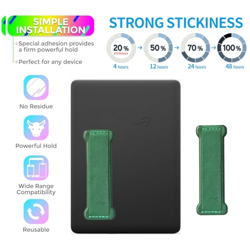 Hand Holder Strap for ipad, Tablet Hand Holder Strap, Universal Handle Grip for iPad Kindle, Mini Tablets and Cases (Green) - color: GREEN