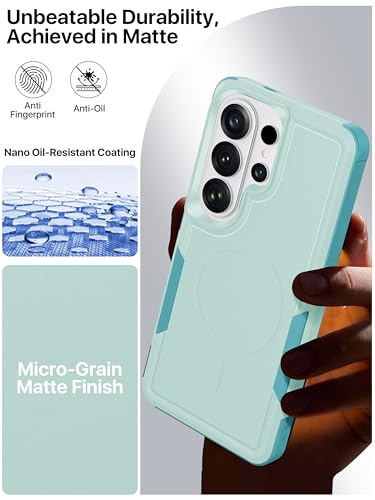 for Samsung Galaxy S26 Ultra Case Dual-Layer Shockproof Mintgreen | Fit for Magsafe, Rugged Heavy Duty Military-Grade Protection, Matte Finish Scratch Resistant Anti-Fingerprint, S 26 Ultra - color: Mintgreen