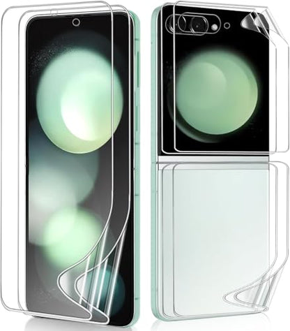 2 Sets Screen Protector for Samsung Galaxy Z Flip 5 6.7", High Definition Clear Soft TPU Screen Protector, 2 Front + 2 Inner Flexible Film Hydrogel, Self-Healing, Bubble-Free - size: Samsung Galaxy Z Flip 5