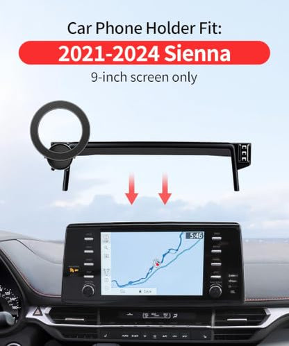 Car Phone Holder for Toyota Sienna 2021 2022 2023 2024, 9-inch Screen