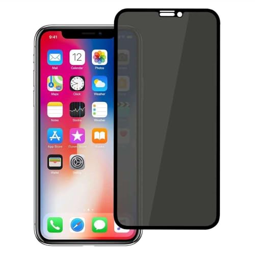 2 Pack, Privacy Screen Protector, Full Coverage Anti-Spy Tempered Glass Film Compatible with iPhone 12 Pro Max - size: 12 Pro Max
