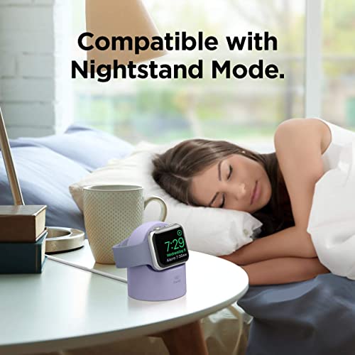 elago W2 Charger Stand for All Apple Watch Series - color: Lavender Grey