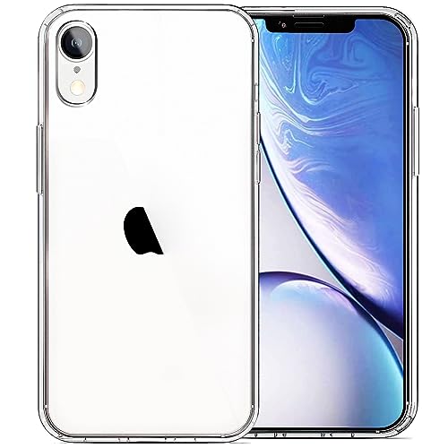 JJGoo Compatible with iPhone XR Case Clear Soft Transparent Shockproof Protective Slim Thin Bumper Phone Cover for XR - 6.1 inch - color: Clear