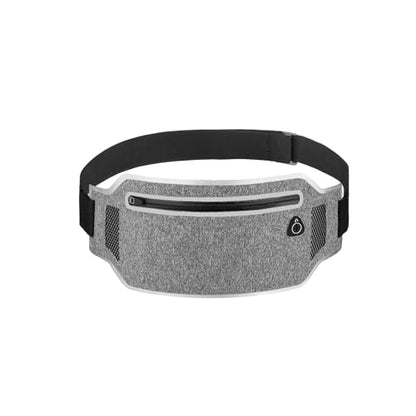 Running belt,Slim Running Waist Fanny Pack Runner Exercise Phone Belt Hip Pouch Bag for Women Men iphone Samsung (White Grey) - color: White Grey