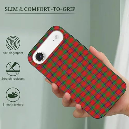 Scottish Clan Sinclair Tartan PlaidAnti-Yellowing Soft TPU Phone Case for iPhone 17, Shockproof and Scratch-Resistant Case - color: black-style-57