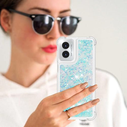 for Moto G Play 2024 Case with Screen Protector, Blue - color: Blue