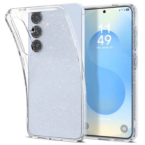Spigen Liquid Crystal Glitter Designed for Galaxy S25 Plus Case (2025) [Anti-Yellowing], [Military-Grade Protection] - Crystal Quartz - color: Crystal Quartz, size: 6.7in (Galaxy S25 Plus)